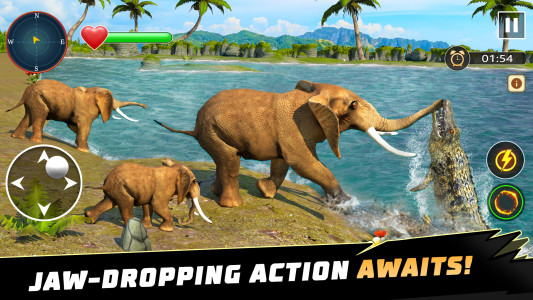 اسکرین شات 2 بازی Animal Crocodile Attack Sim