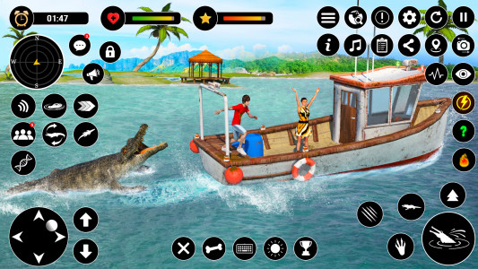 اسکرین شات بازی Animal Crocodile Attack Sim 3