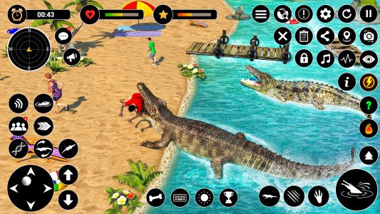 اسکرین شات بازی Animal Crocodile Attack Sim 1