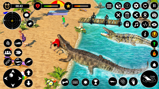 اسکرین شات بازی Animal Crocodile Attack Sim 3