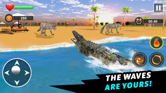 اسکرین شات 4 برنامه Crocodile Games - Animal Games