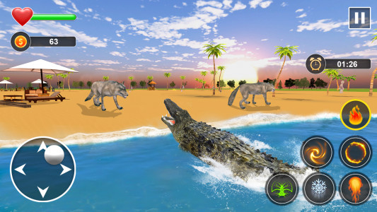 اسکرین شات برنامه Crocodile Games - Animal Games 4