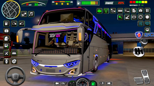 اسکرین شات بازی Public Coach Bus Driving Game 1