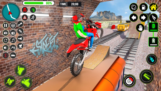 اسکرین شات برنامه GT Bike Racing Game Moto Stunt 2