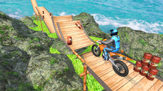 اسکرین شات برنامه Crazy Bike Racing Stunt 3D 2