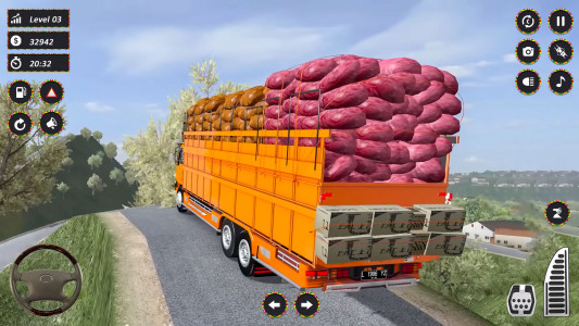اسکرین شات 2 برنامه Real Indian Truck Driving 3D