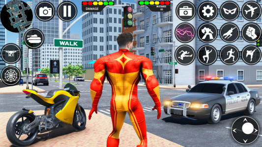 اسکرین شات برنامه Rope Hero: Speed Hero Games 2