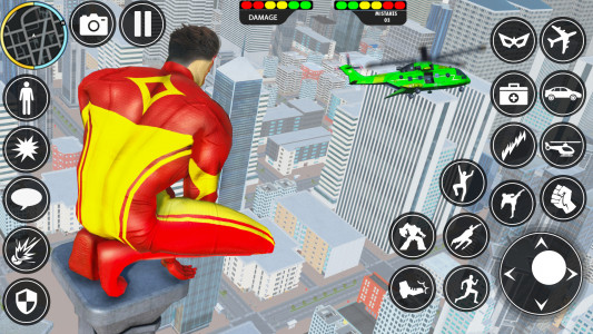 اسکرین شات برنامه Rope Hero: Speed Hero Games 4