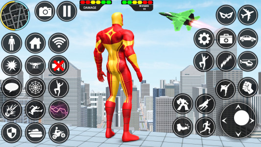 اسکرین شات 2 برنامه Spider Hero Man Rope Hero Game