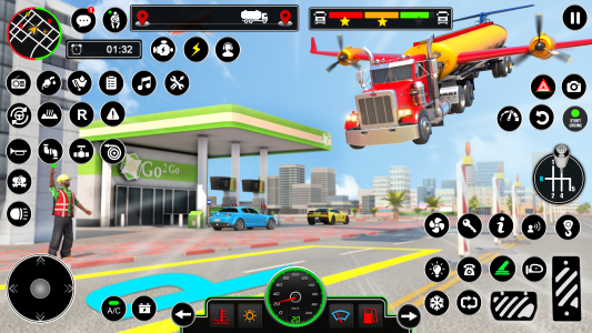 اسکرین شات برنامه Flying Truck Simulator Games! 3
