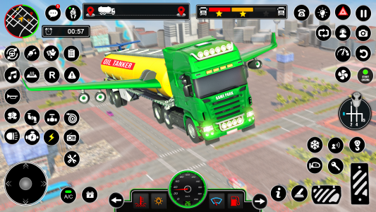 اسکرین شات برنامه Oil Tanker Flying Truck Games 1