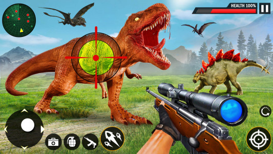 اسکرین شات 2 بازی Real Dino Hunting Jungle Games