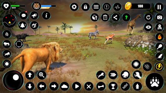 اسکرین شات بازی Lion Games Animal Simulator 3D 5