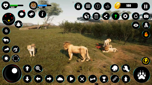 اسکرین شات بازی Lion Games Animal Simulator 3D 3