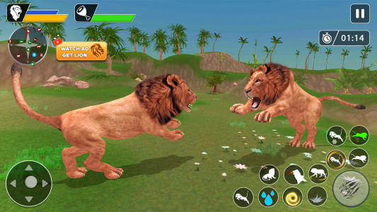 اسکرین شات 2 بازی Lion Games Animal Simulator 3D