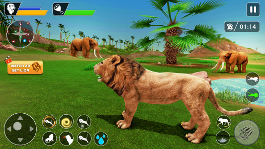 اسکرین شات بازی Lion Games Animal Simulator 3D 6