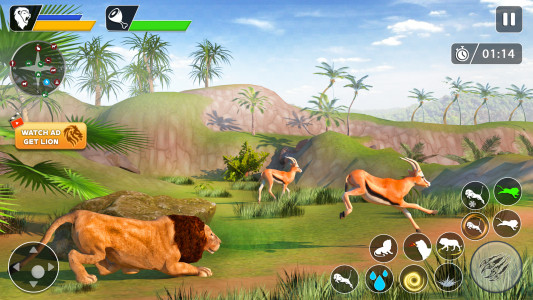 اسکرین شات بازی Lion Games Animal Simulator 3D 7