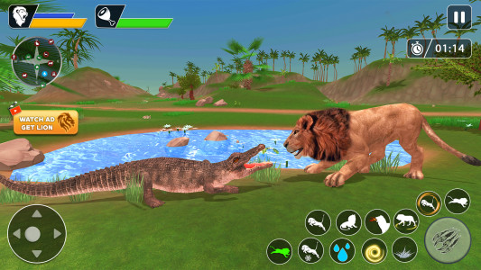 اسکرین شات بازی Lion Games Animal Simulator 3D 3