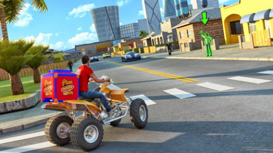 اسکرین شات برنامه ATV Pizza Bike Rider Delivery Boy 8