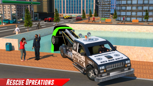 اسکرین شات برنامه Police Car Transport Truck Sim 1