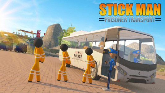 اسکرین شات بازی Transport Stickman Prisoner Bus Driving 1