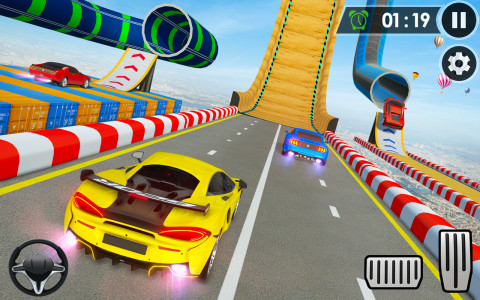 اسکرین شات برنامه Mega Ramps Stunt Car Games 3D 6