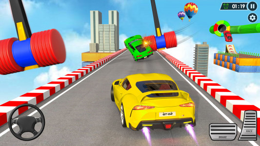 اسکرین شات برنامه Mega Ramps Stunt Car Games 3D 3