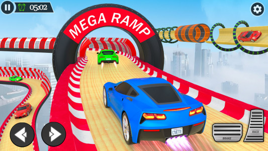اسکرین شات برنامه Mega Ramps Stunt Car Games 3D 2