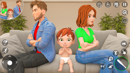 اسکرین شات بازی Husband Wife Simulator Game 3D 2