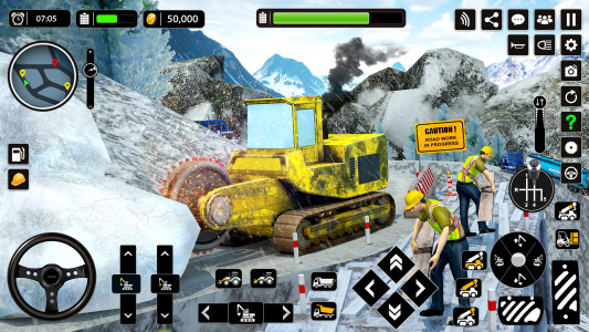 اسکرین شات برنامه Snow Offroad Construction Game 5