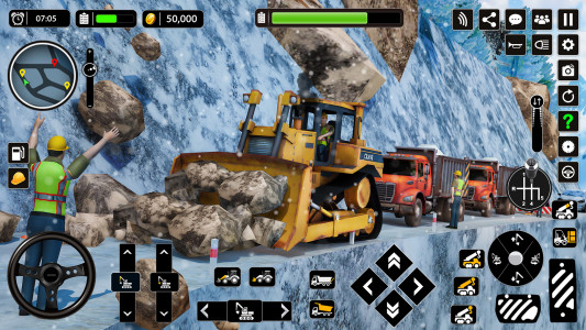 اسکرین شات برنامه Snow Offroad Construction Game 7