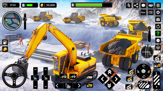 اسکرین شات برنامه Snow Offroad Construction Game 3