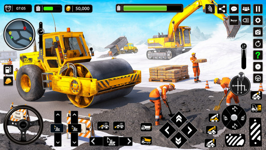 اسکرین شات برنامه Snow Offroad Construction Game 4