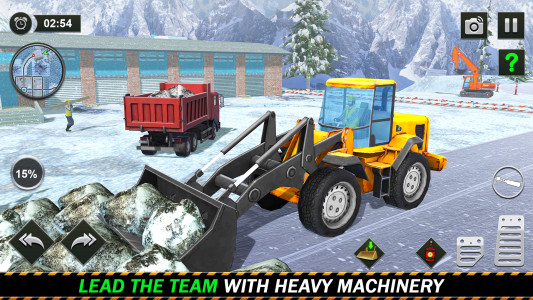 اسکرین شات 4 برنامه Snow Offroad Construction Game