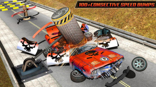 اسکرین شات برنامه 100 Speed Bump Car GT Stunt Ride 3
