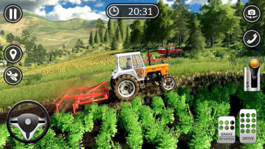 اسکرین شات بازی Farmer Harvest Simulator 3D - Tractor Hauling 3