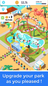 اسکرین شات 2 بازی Idle Roller Coaster