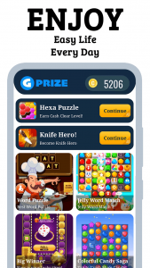 اسکرین شات برنامه Gprize:Make Money&Play Game 3