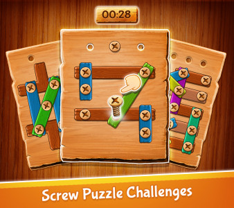 اسکرین شات 5 بازی King Unscrew Nut Puzzle Games