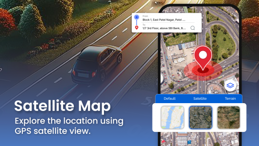 اسکرین شات برنامه GPS Navigation: Live Earth Map 5