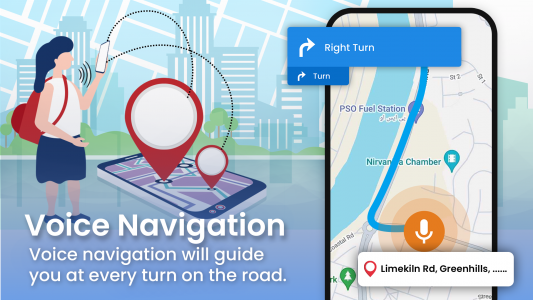 اسکرین شات برنامه GPS Navigation: Live Earth Map 6
