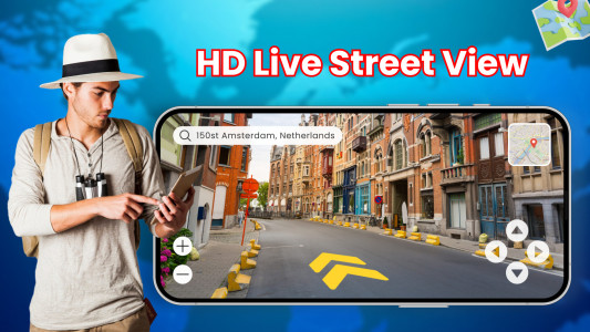 اسکرین شات برنامه Live Earth Map & GPS Map 2