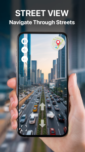 اسکرین شات 1 برنامه Live Earth Map & Route Planner
