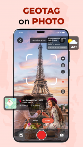 اسکرین شات 2 برنامه GPS Camera & GPS Earth Maps