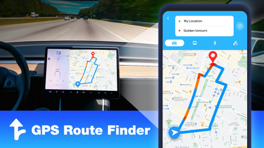 اسکرین شات برنامه GPS Navigation - Route Finder 8