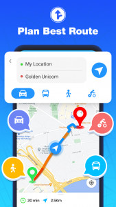 اسکرین شات برنامه GPS Navigation - Route Finder 1