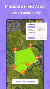 اسکرین شات برنامه GPS Area Measure Calculator 1