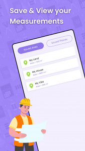 اسکرین شات 4 برنامه GPS Area Measure Calculator