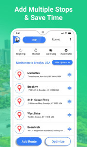اسکرین شات 2 برنامه GPS Route Planner