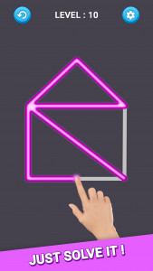اسکرین شات 1 بازی One Go Line Puzzle